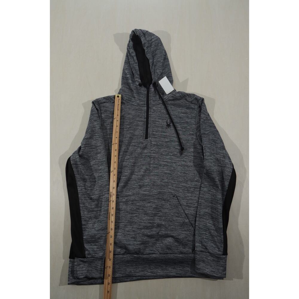 Spider Active Pro Web Gray 1/4 Zip Pullover Hoodie Men’s Size M